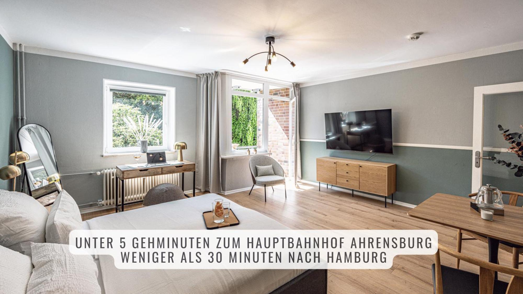 Have-A-Nice-Stay - Nahe Bahnhof Ahrensburg - 20 Minuten Nach Hamburg - Trotzdem Ruhig Gelegen - 6 Minuten Zu Fuss Ins Zentrum Ahrensburg - Modern Eingerichtet ภายนอก รูปภาพ